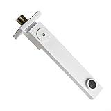 Grad Faltbare Düse, Wandmontage, Badewanne, Dusche, verdeckt, silberfarben, Badezimmer, 180 Grad drehbarer Edelstahl-Wasserhahn (weiß)