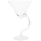 DIYEAH Elegantes Kristallglas Sektglas mit Design Stabiles Rutschfestes Weinglas für Cocktails und Rotwein Stilvoller Glaskelch für Bar und Party