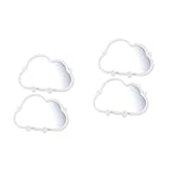 Healeved 4 Stück Kosmetikspiegel Make Up Wandspiegel Make Up Hängespiegel Wolkenförmiger Arbeitsplatten Spind Tapeten Stehkosmetikspiegel Tischspiegel Desktop Spiegel In Wolkenform