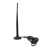 Headerbs SMA-Antennen-Saugnapf, Digital, SMA-Antennen-Saugnapf, Digital, Wasserdicht, 100 W, 15 DBI, Signalverstärkung, RG58/U-Rotkupfer-Impedanz, SMA-Stecker für Vollständige Netcom und Smart Homes