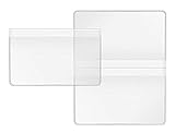VELOFLEX 3274500 - Doppelhülle, Scheckkartenhülle, transparent, 95 x 119 mm, 20 Stück, Impfpasshülle, Hülle für Immunausweise, Kundenkartenhülle