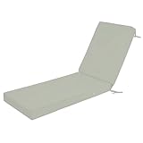 Sonnenliege Auflage, liegestuhlauflagen, Deckchair Auflagen, Polster Auflages für Gartenliege Auflag e Outdoor Wetterfest, Gartenliegen Auflag e perfekt für Strandliege,Gray 33,193x56x10cm