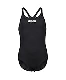 ARENA Mädchen Girl's Team Swimsuit Swim Pro Solid Badeanzüge, Black-white, 164 EU