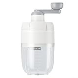 Bulevisiter Ice Crusher Slush-Maschine manuell mit verdicktem Edelstahl, 1000 ml Behälter für Zuhause, Büro oder Reisen, Slushie-Maker für den Sommer (weiß)