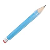 VILLFUL Giant Wooden Jumbo Bleistift mit Kappe und Radiergummi Großer Blauer Bleistift für Schule Kindergarten und Kreative Aktivitäten als und Deko