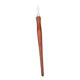 DECORNIJIA Vintage Dip Stift mit Holzgriff Kalligraphischer Zeichenstift für Schreiben Zeichnen Malen und Unterschriften Kunstwerkzeug Wiederverwendbar Dekorativ
