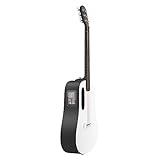 LAVA ME Play Elektro-Akustik Gitarren mit Ideal-Gigbag, Carbonfaser Smart Gitarre(36 Zoll NightFall & Frost White)