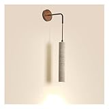 ZBZFGE Gelb Wand Travertin, zylindrische Wandeinbauleuchte Höhenverstellbare lineare Wandlampen für Schlafzimmer Dachbodenprüfung