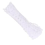 ABOOFAN 2 Rollen Wellenkantenband Weiß S form Stoffspitze DIY Nähzubehör für Kleidungsränder Taschen Umstandsmode Meterware