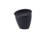 Mepal - Küchenabfalleimer Calypso - Kleiner Mülleimer mit Deckel - Komposteimer Küche - Ideal für die Küchenorganisation - Küchenhelfer & Spülmaschinenfest - 2200 ml - Nordic black