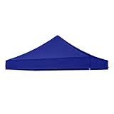 Generisch Pavillon Dach 3x3 Ersatzdach Wasserdicht, Gartenpavillon Dach, Pavillondach Faltpavillon Partyzelt Ersatzbezug Top Abdeckung Baldachin，für Garten und Camping (Blau, 3Mx3M)