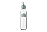 Mepal – Trinkflasche Ellipse Nordic Sage – 700 ml Inhalt – auch für kohlensäurehaltige Getränke – bruchfestes Material - auslaufsicher - Spülmaschinengeeignet