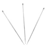 CLISPEED 3 Stück Teiliges Erdungsstab aus Verzinktem Tragbare Erdspieße für und Generator Vielseitig Einsetzbare Erdungsstäbe für Antenne und Elektrischen Zaun Zuverlässiger Schutz bei