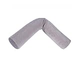 Toyvian Memory Foam Nackenstützkissen Rundes Cervical Roll Kissen mit Hoher Formbeständigkeit Ergonomische Halswirbelstütze für Frauen und Männer zur Natürlichen Wirbelsäulenentlastung