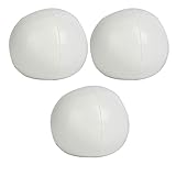 WOHPNLE Jonglierbälle, PU-Jonglierbälle, Clown-Jonglierball-Set für Anfänger und Profis, Jonglierbälle zum Jonglieren, Weiß, 3 Stück