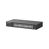 Mercusys MS124GS 24-Port Gigabit Desktop/Rackmount-Switch, Plug & Play, Isolationsmodus, Schleifenverhinderung, Metallgehäuse, AC Netzstromversorgung