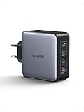 UGREEN USB-C Ladegerät, Nexode X 160W PD 3.1 Netzteil 140W GaN Charger 4-Port Schnellladegerät PPS 45W Kompatibel mit MacBook Pro 16“ 2021, iPhone 16, Galaxy S24 Ultra