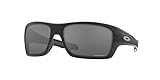 Oakley OO9263 Sonnenbrillen-Bundle: OO 9263 926341 Turbine, poliert, schwarz, Prizm B und universelle Anti-Rutsch-Silikonleine