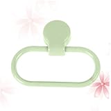 Hoement Selbstklebender Handtuchhalter Ring ohne Bohren Grüner Handtuchring für Bad und Küche Einfache Montage Platzsparender Handtuchhaken für Glatte Oberflächen