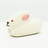 SSJSHOP Hasen-Kaninchen-Keramik-Tiere, Puppenhaus-Figuren, handbemalte Tiere, Sammlerstück, kleines Geschenk, Heim-Garten-Dekoration