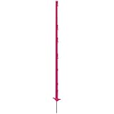 VOSS.farming 20x Weidezaunpfähle Style, 156 cm, Doppeltritt, pink