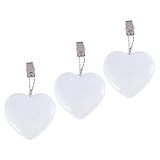 Warmhm 3 Stck LED Handtaschenlicht Herzförmig Touch Sensor Handtaschenlicht Automatisch Aktiviertes Purse Light Kompakt Sicher PC Material Zum Finden Von Gegenständen Im Dunkeln