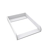 regalik Wickelaufsatz für Koppang von IKEA, Wickeltischaufsatz für 46 cm Kommoden, Abnehmbar Wickelkommode aufsatz, Abgerundeten Frontplatten, Weiß, 2 mm ABS-Material, 72cm x 54cm