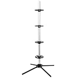 BURI Felgenbaum für Autoreifen bis 225mm Reifenregal 4 Reifen Reifenhalter Felgenhalter Reifenbaum mit Stecksystem und Auflagetellern Auto Zubehör aus Metall Reifenwechsel Höhe: 105cm