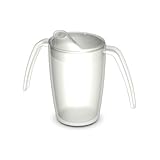 Ornamin 2-Henkel-Becher mit Schnabelaufsatz, natur-transparent