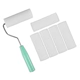 Anneome Farbroller Set mit Ergonomischem Griff Hochdichte Polyurethan schaumwalzen Vielseitig für Latex Ölfarben Abriebsicher für Wand Hausanstrich