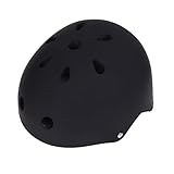 MOTHNUR Sicherheitshelm für Erwachsene Verstellbarer Skaterhelm Schwarz S für Eislaufen Balance Bike und Schubkarre für Multi Sport Aktivitäten