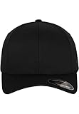 Flexfit Unisex Wooly Combed Baseballkappe, black, L/XL