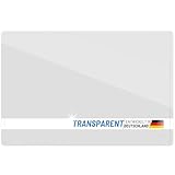 OFFICEPOINT Schreibtischunterlage transparent | 50x70 cm | große Schreibunterlage durchsichtig mit glatter Oberfläche für Büro und Arbeitsplatz | abwischbar | rutschfest | glasklar