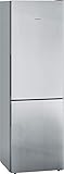 SIEMENS KG36EALCA iQ500 Kühl-Gefrier-Kombination, 186 x 60 cm, 214 L Kühlen & 94 L Gefrieren, lowFrost seltener Abtauen, freshSense für konstante Innentemperatur, superCooling schnellere Kühlung