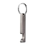 NHDT SW637 Mini-Titan-Schlüsselanhänger, Bierflaschenöffner, Bar-Geschenke für Männer, Ehemann, Vater, Freund, EDC-Zubehör für Outdoor-Reisen. Nur 7,9 g Gewicht, Grau, Small