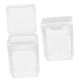 FONDOTIN 2Er-Box Aufbewahrungskiste Würfel Lebensmittellagerbehälter durchsichtige Deckeldosen Verpackung Haustier storage boxes aufbwahrungs-box makeup box abnehmbarer Halter Federmäppchen