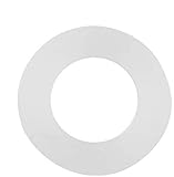 O-Ringe, duschschlauch dichtung, 12 Stück Flachdichtung Weiß Silikon O-Ring Dichtscheiben für Balgschläuche, für Rohr, Wasserhahn, Sprüher(Größe : 1/2')