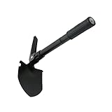 YARNOW multifunktionale Militärschaufel leichte Campingschaufel Klappschaufel Rasen multifunktionswerkzeug dickere Schaufel Multifunktionale Schaufel legierter Stahl Black