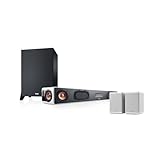 Teufel CINEBAR Ultima Surround Power Edition Leistungsstarke 4.1 Heimkinosystem mit Subwoofer und Kabelloser aktives Rear Speakers, Dolby Audio, Bluetooth aptX - weiß