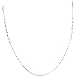 SEWACC Brillenkette Damen Silberfarben Multifunktionale Verlust Gläserkordel für Sonnenbrille Lesebrille Sport Komfortabler Eleganter Brillenhalter für Alltag und Outdoor