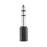 Hama Audio Adapter 3,5 mm Klinke Buchse auf 6,3 mm Klinke Stecker (Kopfhörer Adapter HiFi Stereo, Anschluss von Kopfhörer an Audiosystem)