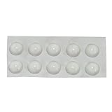 Selbstklebende Schranktür-Schablone, Silikon, transparent, Gummi, Schrank-Stoßstange, rund, für Tastatur-Fußpolster, 10 Stück
