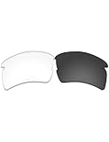Vonxyz Ersatzgläser für Oakley Flak 2.0 XL OO9188 Sonnenbrille, transparent, schwarz, photochromisch aktiviert