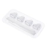 DECHOUS 1 Satz Eiswürfel Aus Edelstahl Eiswürfel Wiederverwendbar Abs Runde Eiswürfelform Wiederverwendbarer Eiswürfel Eisformen Jungtier Behälter Led-würfel Kreis Silver Rostfreier Stahl