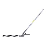 Tnfeeon Kopf für Heckenschere, verstellbar, multifunktional, hohe Effizienz, Aluminium aus Manganstahl, zum Trimmen von Hecken, Rasen (26 x 9 mm)