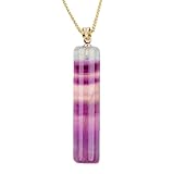 Hugsweet Kristallketten Für Damen | Edelstein Anhänger Kette | Schmuck Für Frauen Und Mädchen Alltag Freizeit Familienfeiern Festliche Anlässe