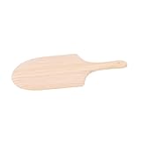GLEAVI Holz Pizzaschaufel Natürlicher Holz Pizzateller mit Griff Robustes Küchenzubehör für Pizzaofen für Zuhause Restaurant und Hotel Gesundes Material Praktische Handhabung