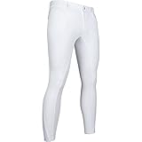 HKM Herren Reithose-12583 Hose, 1200 Weiß, 50