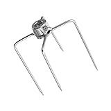 Toddmomy Rotisserie Fleischgabel Einsetzbar für Grill und Bbq Rostfrei und Langlebig für Sicheres Halten von Lebensmitteln Beim Grillen und Rotisserie Einsatz