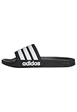 adidas Unisex Adilette Shower Slides , Core Black / Cloud White ,47 EU